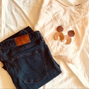 [Madewell] Black Straight Jeans, 28 x 34